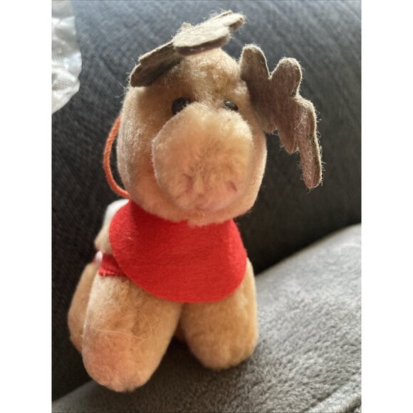 Santa Claus The Movie Reindeer Plush Ornament McDonalds Coca-Cola Vintage 1985 - Picture 1 of 6